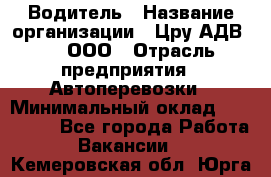 Водитель › Название организации ­ Цру АДВ777, ООО › Отрасль предприятия ­ Автоперевозки › Минимальный оклад ­ 110 000 - Все города Работа » Вакансии   . Кемеровская обл.,Юрга г.